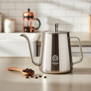 Bule Inox 304 Bico Ganso Chaleira Fogo Café Chá 350ml