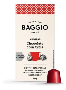 Cápsulas De Café Baggio Chocolate Com Avelã Compatível Nespresso 10 Unidades