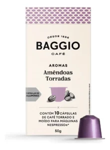 Cápsulas De Café Baggio Amêndoas Torradas Compatível Nespresso Intensidade 7
