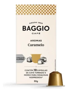 Cápsulas De Café Baggio Caramelo Compatível Nespresso 10 Unidades