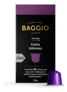 Cápsulas De Café Baggio Extra Intenso Compatível Nespresso 10 Unidades