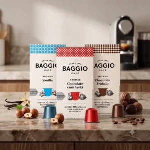 Kit 30 Cápsulas Café Gourmet Baggio Cafeteira Nespresso