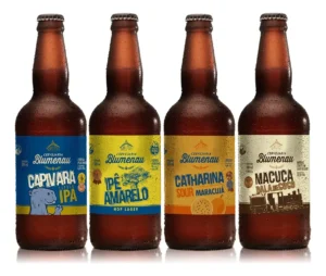 Kit 4 Cervejas Degustação Cervejaria Blumenau Artesanal