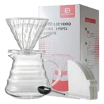 Kit Cafeteira 500ml C/ Jarra, Suporte e 40 Filtros V60 02 Daysbrasil