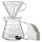 Kit Cafeteira 500ml C/ Jarra, Suporte e 40 Filtros V60 02 Daysbrasil