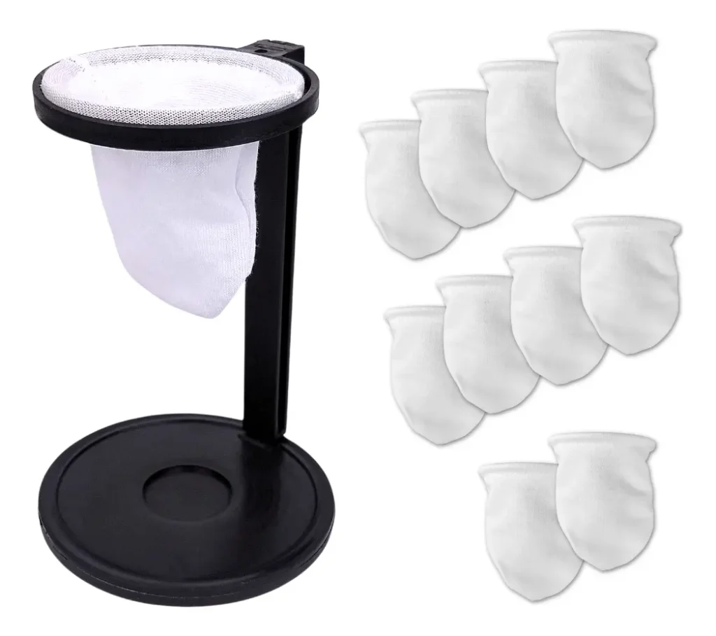 Mini Coador De Café De Pano Individual Com 10 Refis Extras